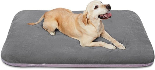 Magic Dog Super Soft Large Dog Bed, 39 Inches Orthopedic Foam Pet Beds with Anti Slip Bottom, Dog Sleeping Mattress with Removable and Washable Cover, Grey by MagicDog