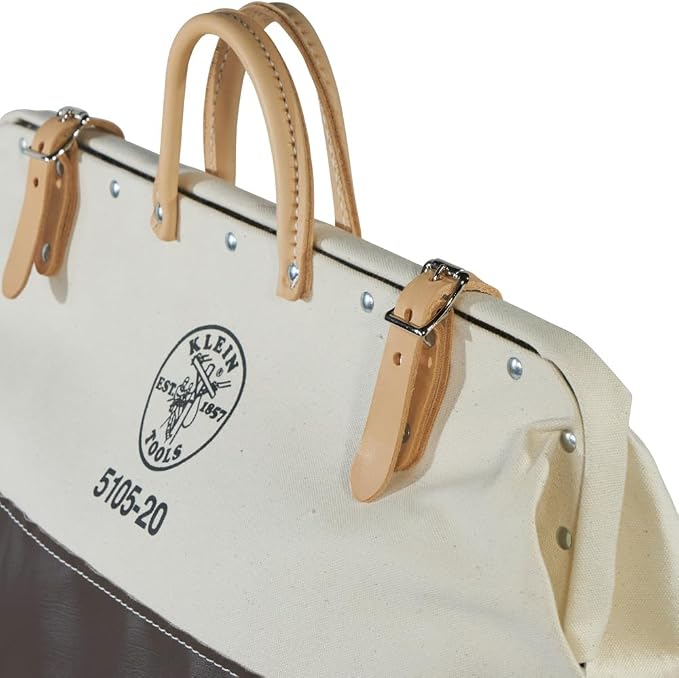 Klein Tools 5105-20 High-Bottom Canvas Tool Bag, 20-Inch - Image 4
