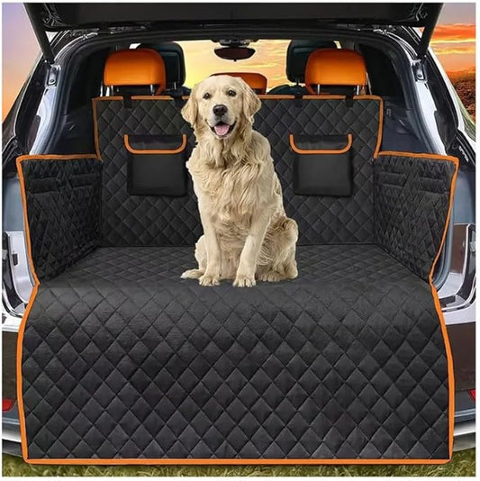 Waterproof SUV Cargo Liner for Nissan Pathfinder 1985–2025 2026 R53, Heavy Duty Pet Trunk Cover with Bumper Flap Protector, Non Slip,Dog Car Travel Mat,Orange by Unknown