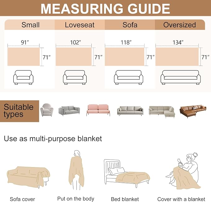 Loveseat Cover for Washable Sectional L Shape Couch Covers, Coffee | Couch Covers Protector with Tassel Sofa Slipcover for Pet & Kid Friendly - Image 6