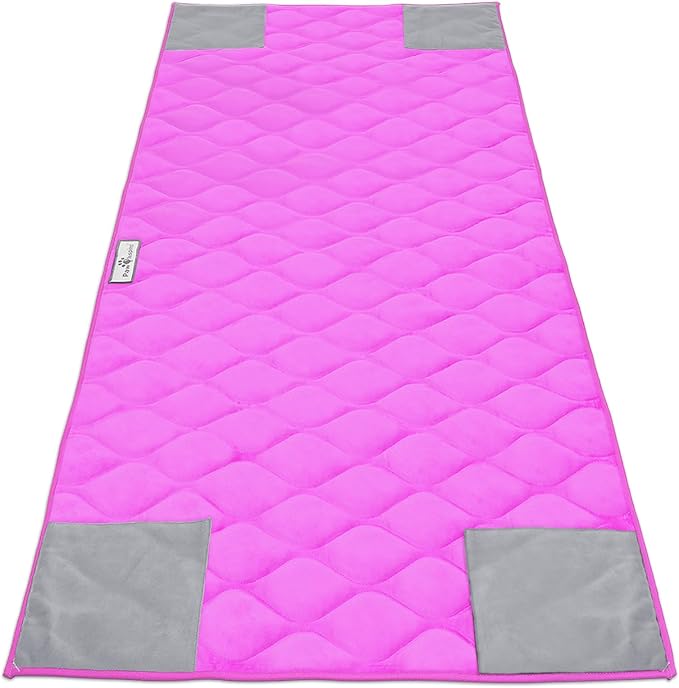 Paw Inspired PopCorner Washable Fleece Cage Liners, C&C 2x5, Pink | Reinforced Corners, Super Absorbent Mat, Bedding, Waterproof Bottom, Guinea Pigs, Ferrets, Rabbits, Hamsters, Small Animals by HOME
