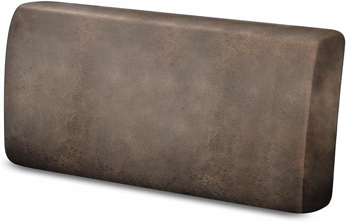 Leather Like Couch Cushion Covers Sofa Slipcovers Sets Couches Furniture Protector Covers for Sectional Armchair Loveseat Stretch Spandex Fabric, Machine Washable (1 Cushion Loveseat, Light Brown) by Molasofa