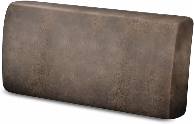 molasofa Leather Look Couch Cushion Covers, Stretch Sofa Cushion Covers for Sectional Loveseat Protector,Replacement Seat Cushion Slipcovers, Machine Washable(1 Cushion Loveseat, Brown) by Molasofa