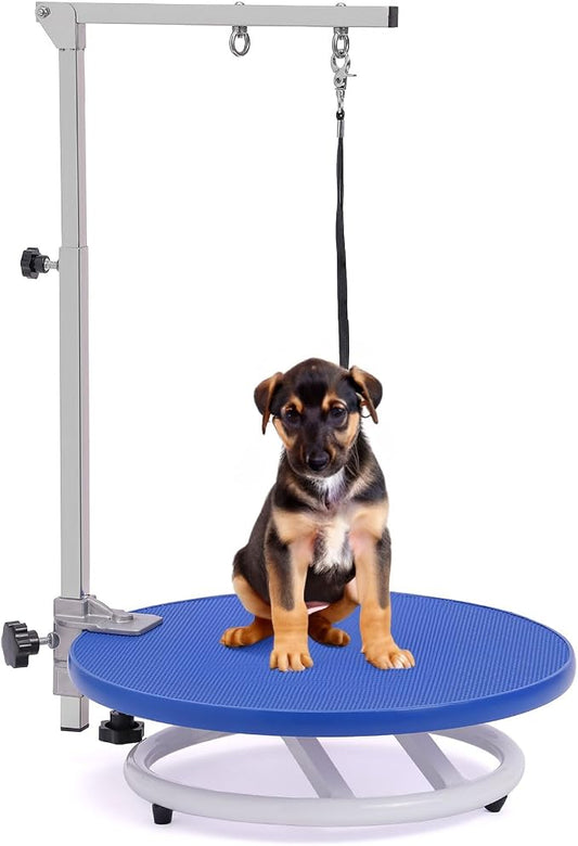 Dog Grooming Table for Dogs At-Home - 360 Rotating Medium Small Dog Grooming Table Adjustable Grooming Arm Includes Grooming Arm, Loop Noose by Phenfor