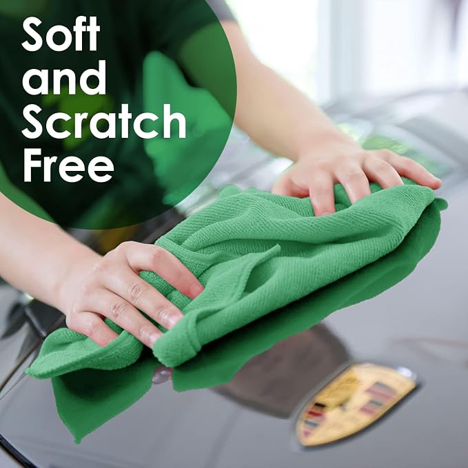 Avalon Towels Microfiber Cleaning Cloths (Value Pack of 48) - Size 16 x 16 Inches, Highly Absorbent Cleaning Rags, Lint Free, Reusable and Washable, Microfiber Towels for Cars - Image 4