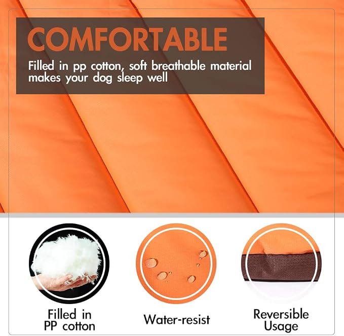 CHEERHUNTING Outdoor Dog Bed, Waterproof, Washable, Large Size, Durable, Water Resistant, Portable and Camping Travel Pet Mat - Image 5