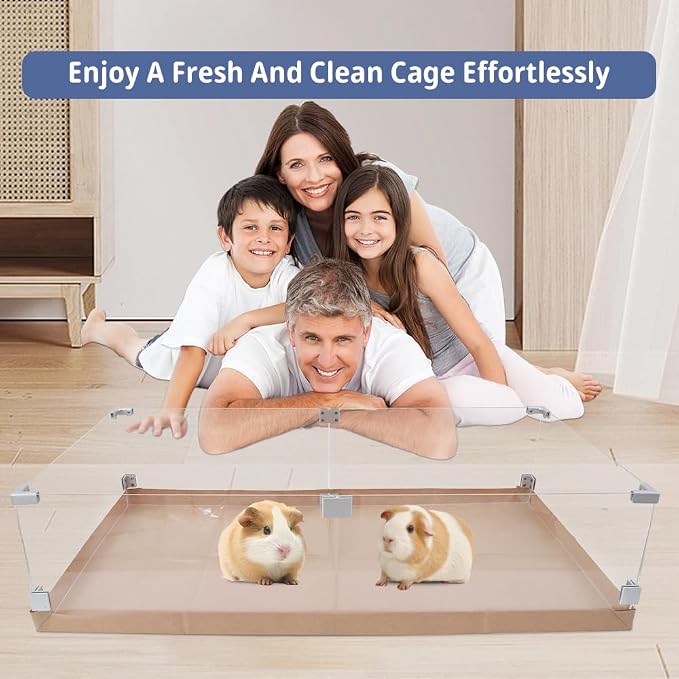 Disposable Guinea Pig Cage Liners, 48" x24 Large Liner Bag for Guinea Pig Cage Bottom, Water-Resistant Kraft Paper（25Pcs - Image 7