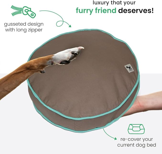 Molly Mutt Petite Dog Duvet Cover - Round - Wild Horses Print - Measures 20’’ x 4’’ - 100% Cotton - Durable - Breathable - Sustainable - Machine Washable Dog Bed Cover - Pre-Shrunk - Image 5