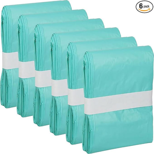 Cat Litter Pail Liner Refills Bags Compatible with Litter Champ Litter Pail, Lightly Scented, Green, 6 Count by FRTKYGY