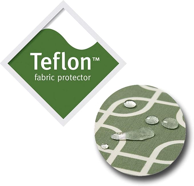 MidWest Homes for Pets Orthopedic Dog Bed w/Removable Dog Bed Cover ft. Teflon Fabric Protector, Large Dog Breed, 30 x 40 Inch, Green/White Geometric Pattern - Image 4