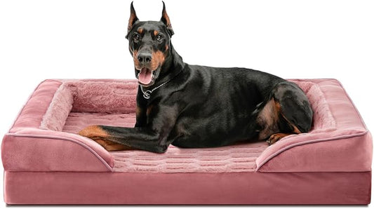 FURTIME Orthopedic Extra Large Dog Bed, Waterproof Dog Beds, 48x35x6.5 Supportive Foam Pet Couch Bed with Removable Washable Cover and Nonskid Bottom by FURTIME