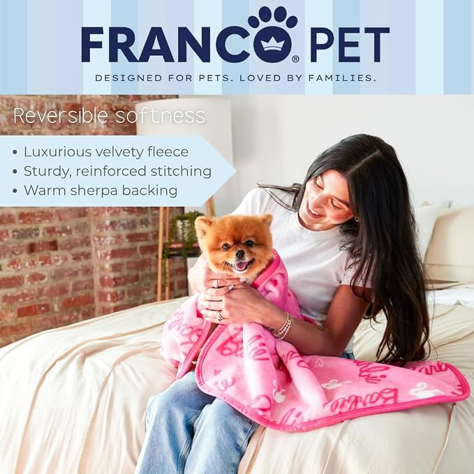 Barbie Waterproof Dog Bed Cover, Large 30x40 Pet Blanket for Furniture Bed Couch Sofa, (Officially Licensed) by Franco - Image 5