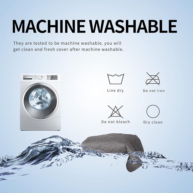 Easy-Going 100% Waterproof Dog Bed Cover, Non-Slip Pet Blanket for Furniture, Washable Couch Cover, Repleasement Sofa Cover (30X70 in, Grey) - Image 8