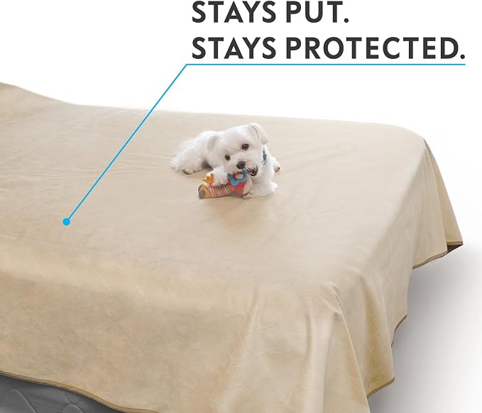 Paw Inspired Washable, Leakproof Couch Cover for Dogs, Pets, Adults | Pet Hair-Resistant, Reversible Protector Blanket for Sofa, Furniture or Bed (California King, King, Queen, Full, Twin Size) | Pet Hair Resistant, Leakproof Furniture Cover for Sofa o... - Image 5