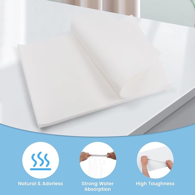 17.7x13.8in Bird Cage Liners - 100 Sheets Pre-Cut Disposable Cage Tray Liners, High Absorbent Non-Woven Pads for Parrots, Cockatiels and Small Animals - Image 7