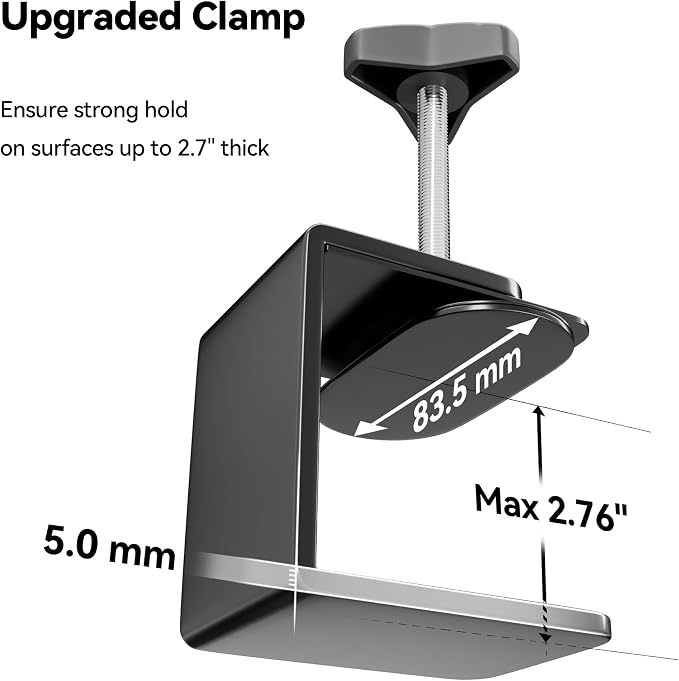 Dog Grooming Arm for Table, 42" H, 27-39" W with Hammock & 2 No-Sit Loops | Adujustable, Heavy Duty, Portable Pet Grooming Station with clamp for Nail Trimming, Cats & Dogs at Home - Image 6