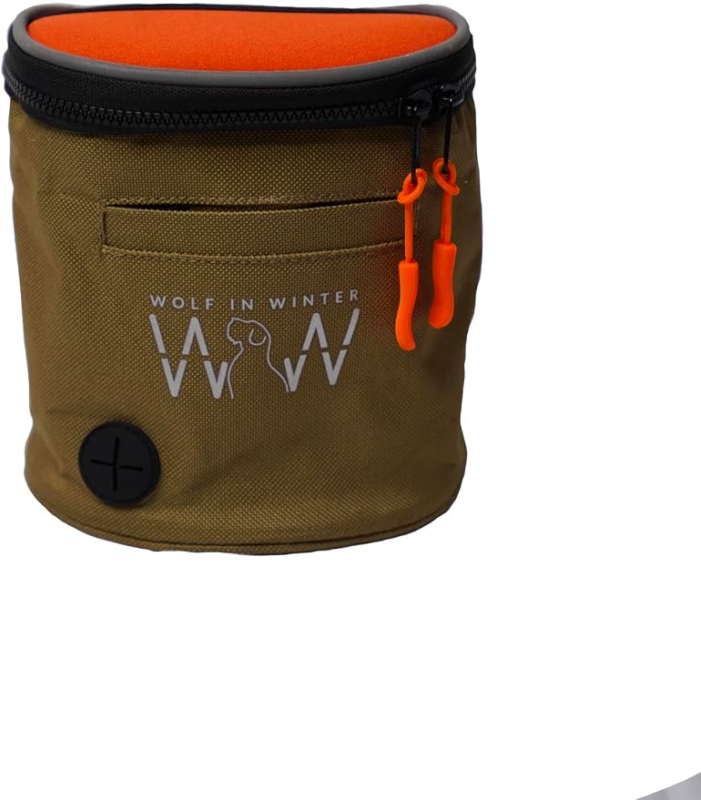 Quickdraw Treat Pouch – Compact Dog Training Bag with Reflective Trim, Built-in Poop Bag Dispenser, and Adjustable Waist Belt – Ideal for Walks, Hikes, and Training Sessions (Orange) - Image 2