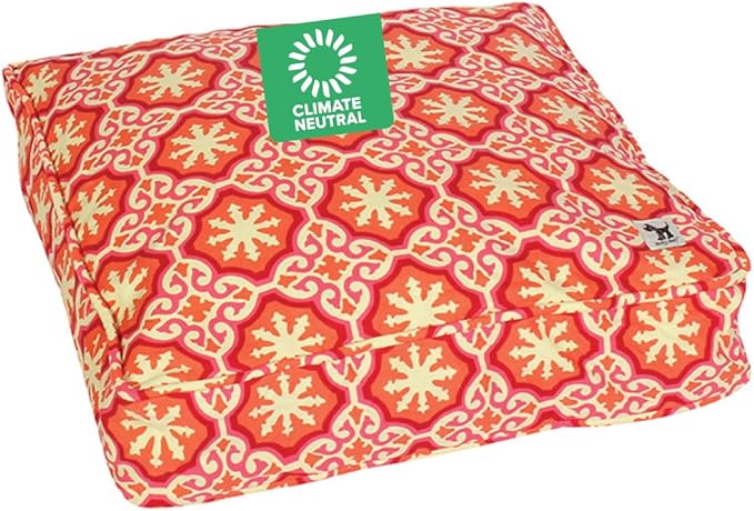 Molly Mutt Huge Dog Bed Cover - Papillon Print - Measures 36”x45”x5’’ - 100% Cotton - Durable - Breathable - Sustainable - Machine Washable Dog Bed Cover by MollyMutt