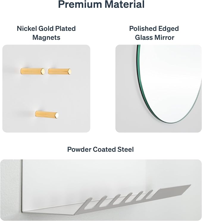 Key Holder Wall Mount and Mail Organizer - Hide Your Mail with a Modern and Minimal Look (White) - Image 5