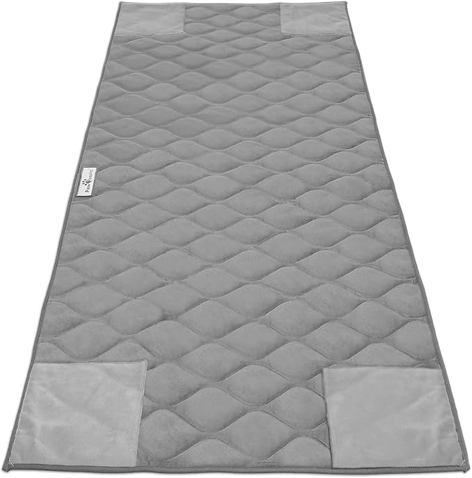 Paw Inspired PopCorner Washable Fleece Cage Liners, C&C 2x5, Gray | Reinforced Corners, Super Absorbent Mat, Bedding, Waterproof Bottom, Guinea Pigs, Ferrets, Rabbits, Hamsters, Small Animals by HOME