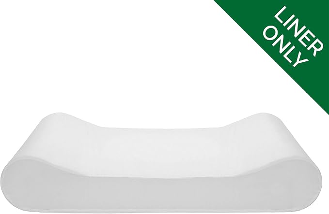 Furhaven Dog Bed Liner Water-Resistant Contour Luxe Lounger Foam Mattress Protector Cover - White, Giant - Image 2