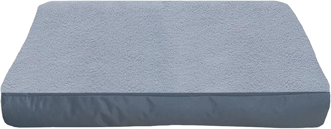Dog Bed Cover 36L x 27W x 4H Inch,Heavy Duty Durable Waterproof Fluffy Soft Short Plush Replacement Dog Bed Covers,Washable Removable Pet Bed Mattress Cover with Zipper.Grey,Cover Only. by Dalema