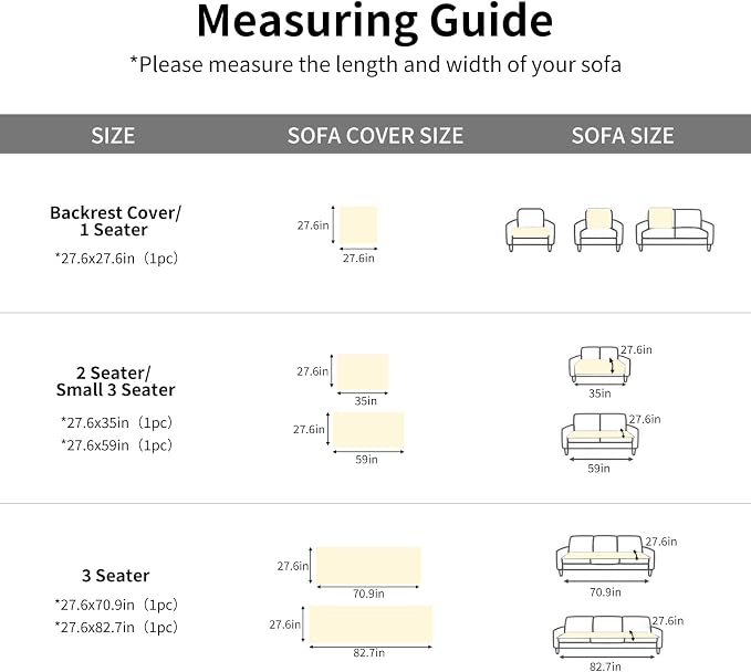 Couch Cover for Dogs,Washable Non-Slip Pet Friendly Sofa Protector | Thick Flannel Sofa Cover,Nonslip, Washable,Anti-Pilling,Pet Friendly,for Dogs & Cats,Cozy Protect Against Fur,27.6" x 59" - Image 7