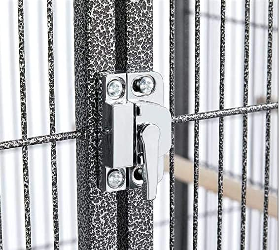 Single Stackable Sturdy Wrought Iron Center Divided Breeder Breeding Bird Flight Double Home Cage Side Nest Box Doors for Aviaries Canaries Cockatiels Finches Budgies Small Parrots - Image 6