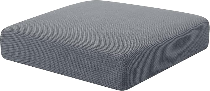 Hokway Couch Cushion Covers Stretch Cushion Covers Sofa Seat Cushion Slipcover Cushion Protector(Light Gray, Small) by Hokway