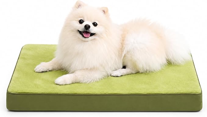 NUPIDA Waterproof Medium Dog Bed for Crate with Washable Cover, 29x18 | TPU Waterproof Layer, Easy Clean Cover, Soft Plush Surface, Durable Oxford fabric, Non-Slip Bottom, For Medium Breeds ≤30lbs by NUPIDAPet%E2%80%99sHome