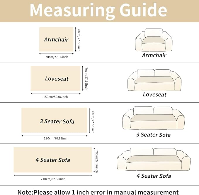 Fuzzy Couch Covers for Dogs, Non Slip Thick Dog Couch Cover Protector, Plush Pet Couch Covers for Sofa Washable, Soft Sofa Cushion Slipcovers Pet Friendly(1PC, Beige White, 27.6”x59.1”) - Image 3