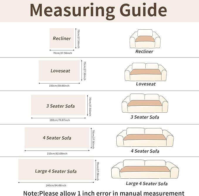 Couch Covers for Dogs, Velvet Dog Couch Cover, Pet Couchs Covers for 3-Seater, Couchs Protector for Dogs, Sofa Cover for Pets Washable(1PC, Beige White, 27.6"×82.7", 3-Seater) - Image 6