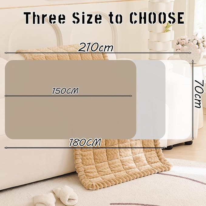 Mitid Sofa Cover Fuzzy Couch Cover for Pet, Couch Covers for Dogs Pets Mat | Washable Non-Slip Sofa Slipcover Cushion Protector Pets Friendly Mat, Dog Couch Cover, Square Couch Covers for Dogs Non Skid - Image 3