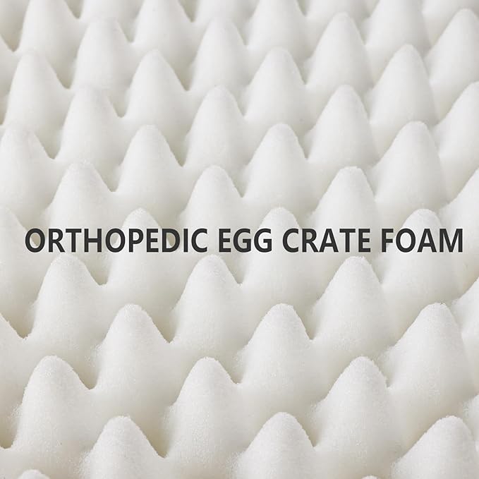 Patas Lague Orthopedic Large Dog Bed Pet Sofa Beds 42''X28''Beige | L Bolster Egg-Crate Foam Dog Couch For Large Sized Dogs, Waterproof Removable Washable Cover, Pet Mat with Nonskid Bottom - Image 7