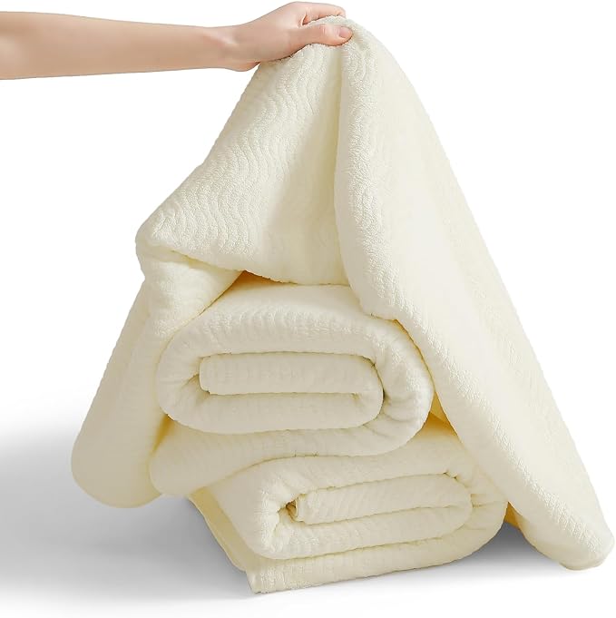 4 Piece Extra Large Bath Towel 35"x70" Oversized Bath Sheet Bath Towel Set for Bathroom Ultra Soft Cozy Highly Absorbent Quick Dry Bathroom Towel for Spa Gym Hotel,Shower Towel for Daily Use,Cream - Image 7