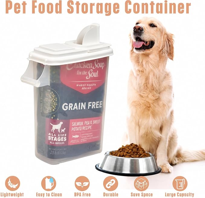 Buddeez 32 Quart Pet Food Dispenser with Lid - Airtight Storage for Dog Food, Cat Food, and Bird Seed - Easy Pour Spout for Mess Free Serving - Image 5