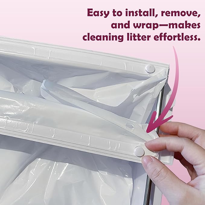 120pcs Cat Litter Box Liners for SNOW+Cat Litter Box,Self-Sealing Waste Bag - Image 5