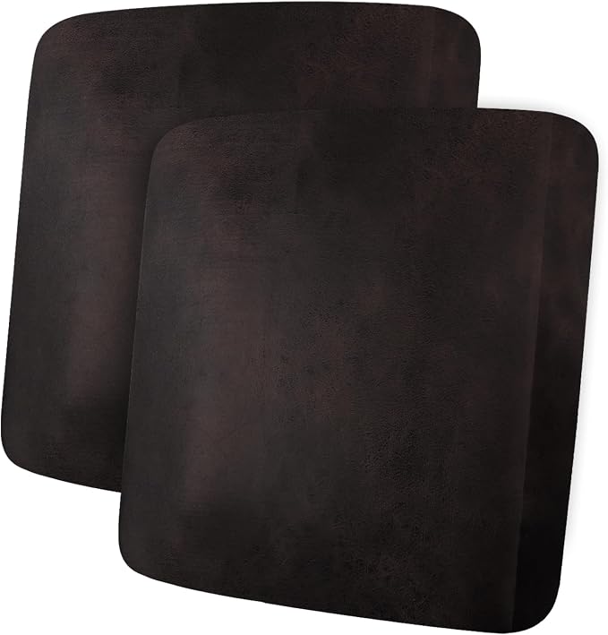 ANARACHON Leather Look Couch Cushion Covers Sofa Seat Slipcovers Sets Couches Furniture Protector for Sectional Armchair Loveseat Pets Kids Stretch Spandex Fabric (2 Cushion Loveseat, Chocolate) by ANARACHON