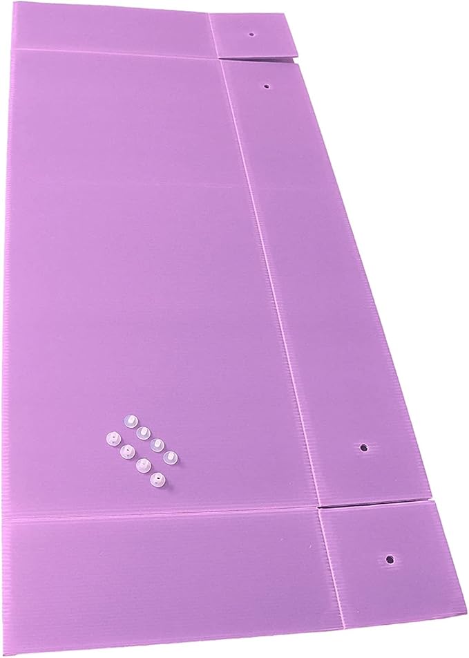 Midlee Guinea Pig Corrugated Plastic Cage Liners - 2 x 3 Panel Size - Purple | Bottom Grid Cage Protector Small Animal Waterproof Floor - Image 3