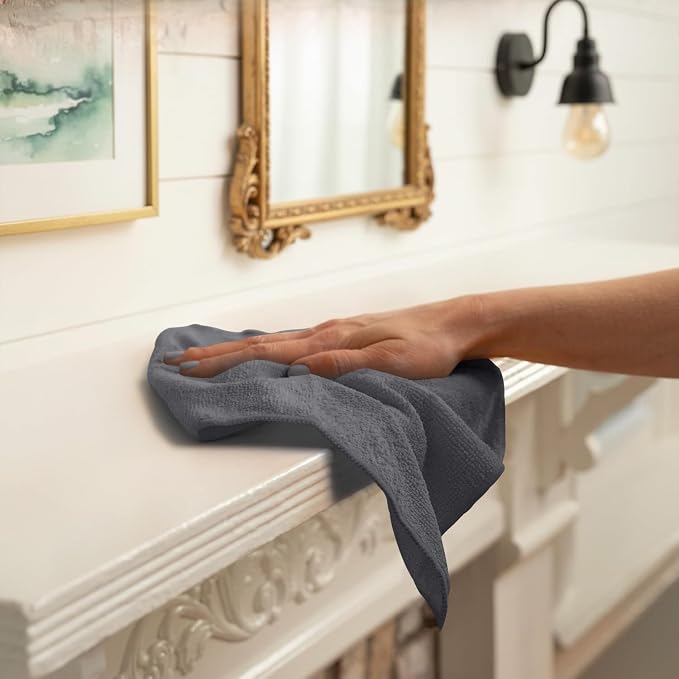 Avalon Towels Microfiber Cleaning Cloths (Value Pack of 100) - Size 12 x 12 Inches, Highly Absorbent Cleaning Rags, Lint Free, Reusable and Washable, Microfiber Towels for Cars - Image 4