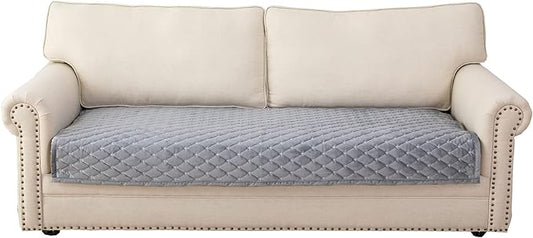 Eismodra Couch Cover,Sectional Couch Covers,Sofa Covers for 3 Cushion Couch,Anti-Slip Sofa Slipcovers for Dogs Cats Kids Loveseat Recliner L Shaped Armrest Backrest,Light Gray 43''x82''(Only 1 Piece) by Eismodra