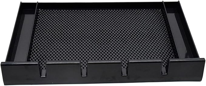 Barber Clipper Tray Organizer, Trimmer, Corded Clippers Holder for Hairdresser, Salon Station Haircut Tools Keeper with Anti-Slip Mat - 15.7" L x 8.9" (Rectangle) - Image 9