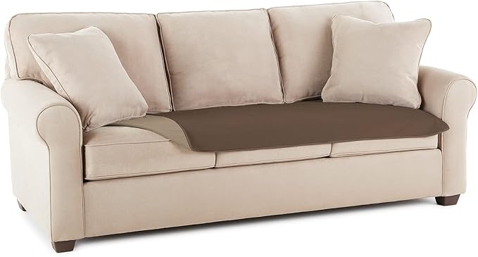 Mambe 100% Waterproof Furniture Cover for Dogs & Cats, Incontinence Protector for Bed Sofa Couch Recliner, Soft Washable Microfleece Blanket, 30x70, Chocolate-Cappuccino by Mambe