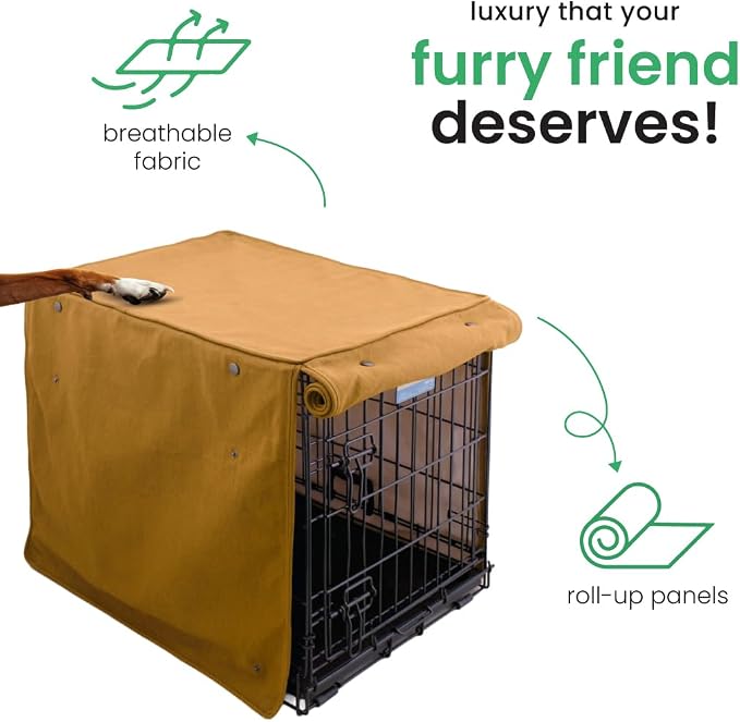 Molly Mutt Fast Car Dog Crate Cover, GOTS-Certified 100% Organic Cotton Canvas Cover for Dog or Puppy Kennel and Cage, Washable, Free of Harmful Chemicals, XX-Large, Fits 48"x30"x33" Crate - Image 5