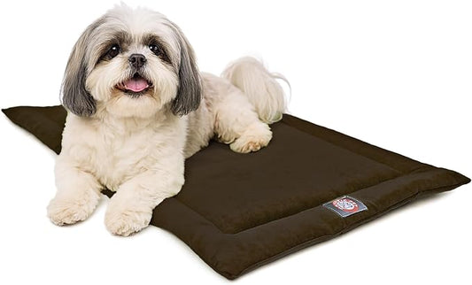Majestic Pet Orthopedic Memory Foam Dog Crate Mat - Plush Pet Bed Pad for Crates & Kennels | USA Crafted | 24"x18" Villa Storm by MajesticPet
