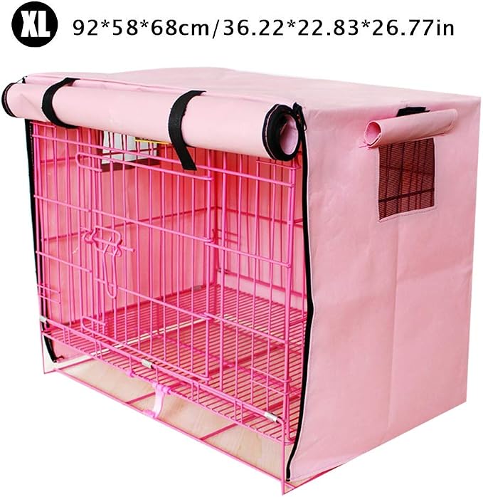 Dog Crate Cover for Wire Crates,Fits Most Dog Crates,Windproof Water-Resistant Oxford Pet Kennel Covers, Provided for Wire Crate Indoor Outdoor Protection,Easy to Put On, Take Off - Image 5