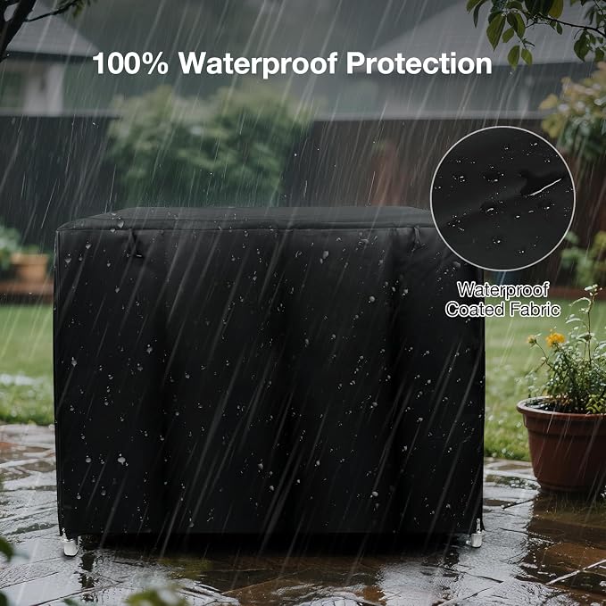 54 Inch Dog Crate Cover for Heavy Duty Dog Cages 900D Oxford Fabric Insulated Dog Kennel Cover UV-Resistant Chewproof Soundproof Windproof Rainproof Fit for Wire Dog Cage (Not Include Cage) - Image 5