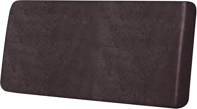ANARACHON Leather Look Couch Cushion Covers Sofa Seat Slipcovers Sets Couches Furniture Protector for Sectional Armchair Loveseat Pets Kids Stretch Spandex Fabric (1 Cushion Loveseat, Chocolate) by ANARACHON