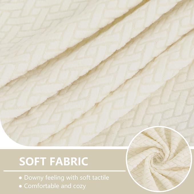 hyha Waterproof Couch Cushion Covers, Anti Slip Sofa Slipcovers for Pets | Waterproof Protection, Thick Jacquard Fabric, Wear Resistant, Anti Slip, Pet Protection (3 Pieces) - Image 3