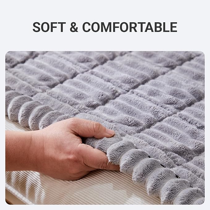 Pet Couch Cover Dogs Washable Non-Slip Couch Protector Fuzzy Cat Sofa Covers for 3 Cushion Sofa Pet Friendly Couch Protector Dog Mat for Couches and Sofas Light Gray, 27.6 x 59.06 - Image 8